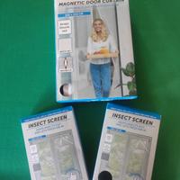 tre zanzariere per finestre