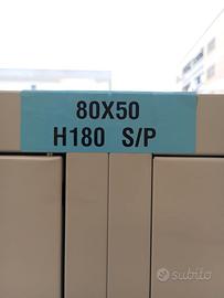 spogliatoio sporco pulito