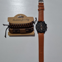 Orologio uomo con set di bracciali abbinati