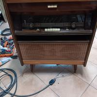 radio con giradischi e mobile anni 50