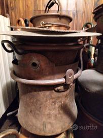 Pentolone in rame antico vintage