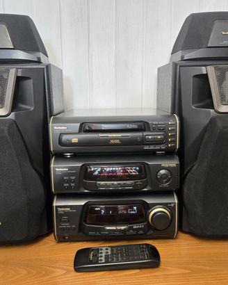 Stereo HIFI TECHNICS SA-EH60+equalizzatore e 5CD