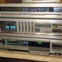 jvc hifi stereo, giradischi, tuner, amplificatore.