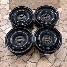 4 - CERCHI IN LAMIERA PEUGEOT 5,5X14 4X108 ET24 CB