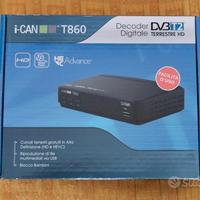 Digitale terrestre DVB-T2 full HD i-CAN T8 NUOVO
