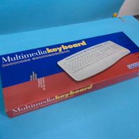 Tastiera Crown italiana multimediale, colore beige