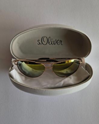 Occhiali da sole s.Oliver stile Aviator oro