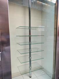 espositore a 6 piani in vetro