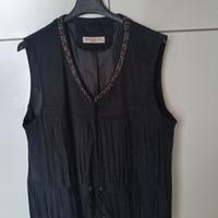 gilè di camoscio sintetico