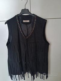 gilè di camoscio sintetico