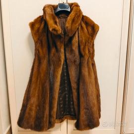 Pelliccia gilet visone