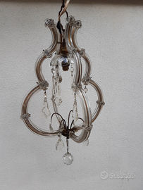 Lampadario vecchia Boemia