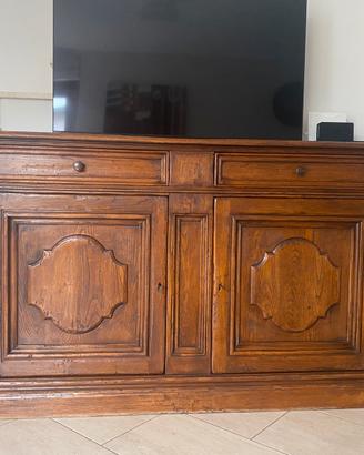 Credenza in legno massello castagno ARTIGIANALE