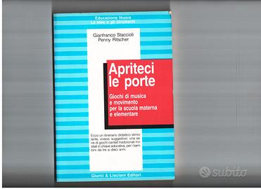 4 libri percorso didattica "scuola elementare"