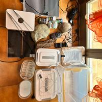 Lotto accessori e oggetti per terrario