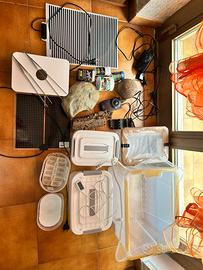 Lotto accessori e oggetti per terrario