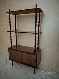 Etagere vintage / libreria  con antine scorrevoli 