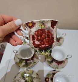 set tazzine per il tè, in porcellana - Piccadilly