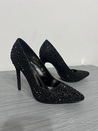 Scarpe con tacco nero donna n 37