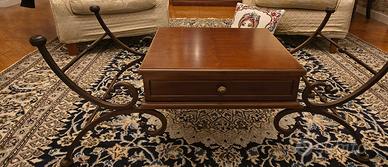 tavolinetto salotto in ferro battuto 