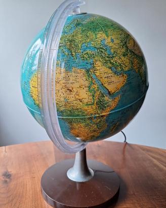 Mappamondo lampada vintage anni 80