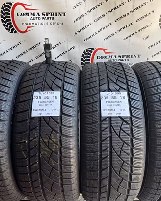 4 PNEUMATICI 235/55 R18 EVERGREEN INVERNALI 95%