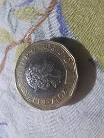 one pound 2017 Elizabeth 