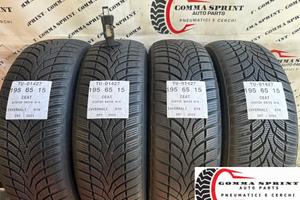 4 PNEUMATICI 195/65 R15 CEAT INVERNALI 85%