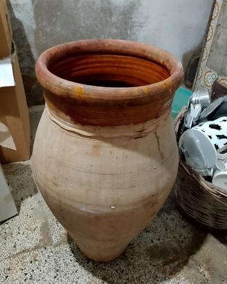 Giara antica in terracotta da olio – H 80 cm – tra