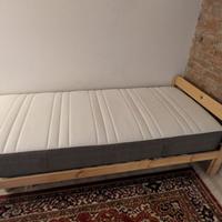 Letto singolo Ikea struttura + materasso 90x200