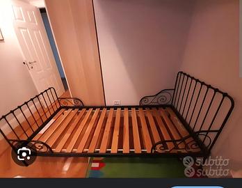 2 Letti in ferro battuto allungabili Ikea