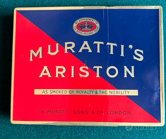 Scatola latta vintage Muratti’s Ariston collezione
