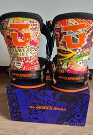 Attacchi snowboard Union Scott Stevens Topsheet L