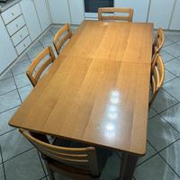 Tavolo legno massello 160x85 - 200x85