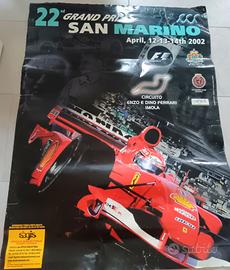 Poster F1 GP San Marino 2002 Imola Ferrari Origin