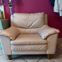 Poltrona in vera pelle