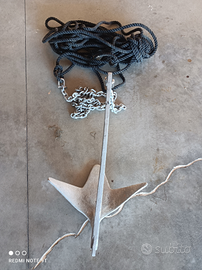 Ancora 7,5Kg per barca+catena+corda