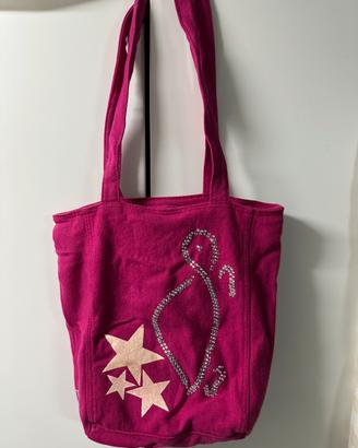Borsa tessuto Carpisa manici lunghi