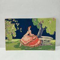 Cartolina Art Déco Nouveau G. Meschini dipinta