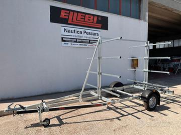 PORTA 10 CANOE KAYAK Rimorchio ELLEBI  PRONTI
