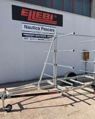 PORTA 10 CANOE KAYAK Rimorchio ELLEBI  PRONTI