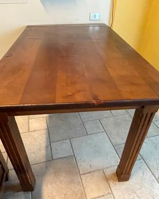 Tavolo/Scrivania in legno massello arte povera
