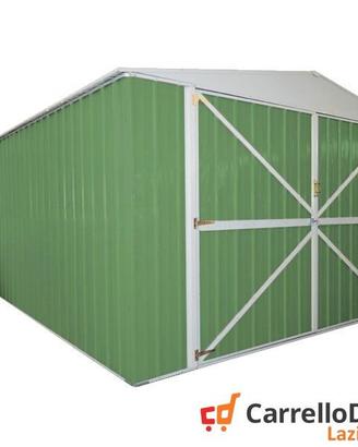 Box acciaio garage lamiera 360x600 verde chiaro