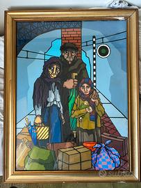 Famiglia Migrante - GV 1981 - Stile Valerio Adami