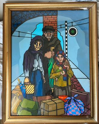 Famiglia Migrante - GV 1981 - Stile Valerio Adami