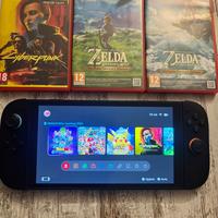 Switch 2 + 3 giochi, scatola con accessori