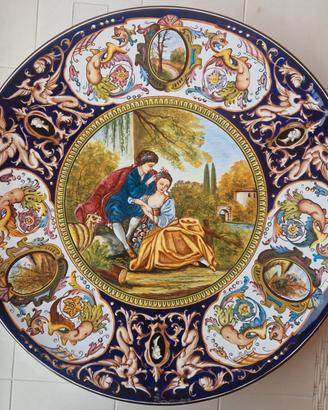 CERAMICA ARTISTICA ITALIANA IN MAIOLICA FAENZA,EMI