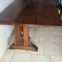 Tavolo a libro arte povera