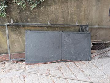 Porta metallica pesante H 220 L 90 con