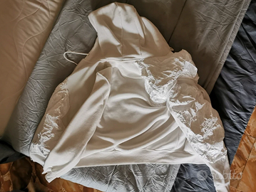 Felpa Primark bianca unisex taglia M (con modifica